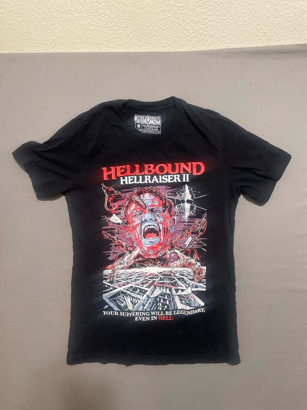 Creeporama Hellbound Hellraiser II Horror Movie T-Shirt Medium
